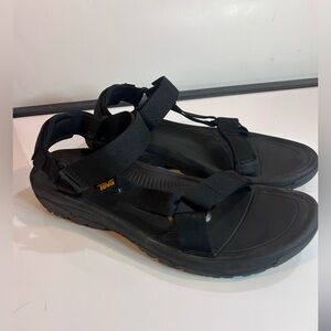 Teva Men's Hurricane XLT2 Sandals Solid Black Water Hiking Shoes US 11 EU 44.5